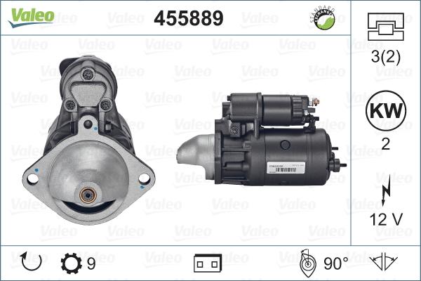 Valeo 455889 - Starteris autospares.lv