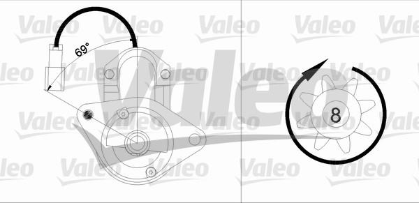 Valeo 455884 - Starteris www.autospares.lv