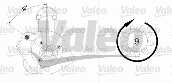 Valeo 455886 - Starteris autospares.lv