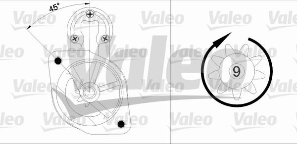 Valeo 455881 - Starteris www.autospares.lv