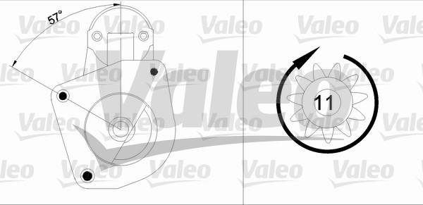 Valeo 455872 - Starteris autospares.lv