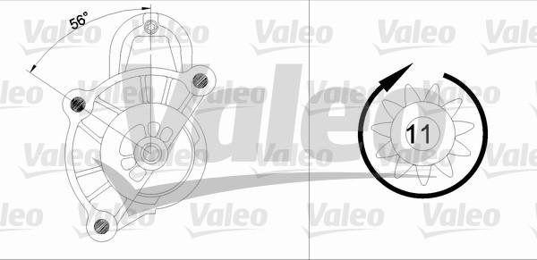 Valeo 455749 - Starteris www.autospares.lv