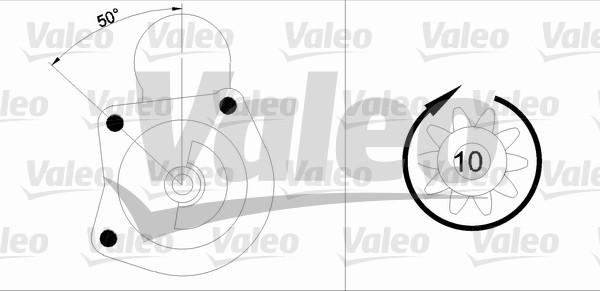 Valeo 455746 - Starteris autospares.lv