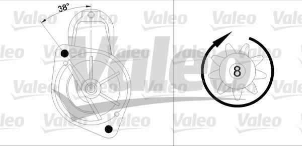 Valeo 455740 - Starter www.autospares.lv