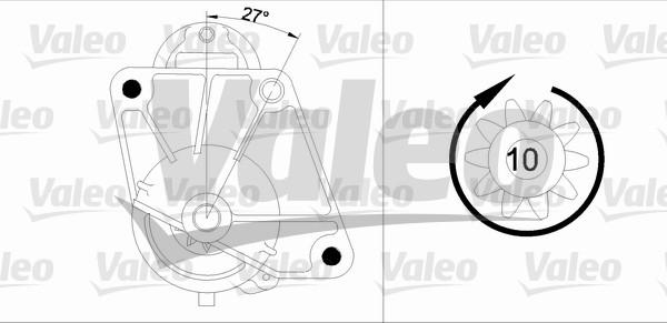 Valeo 455741 - Starteris www.autospares.lv