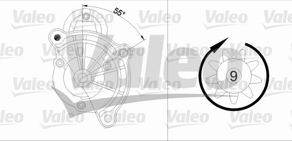 Valeo 455748 - Starteris autospares.lv