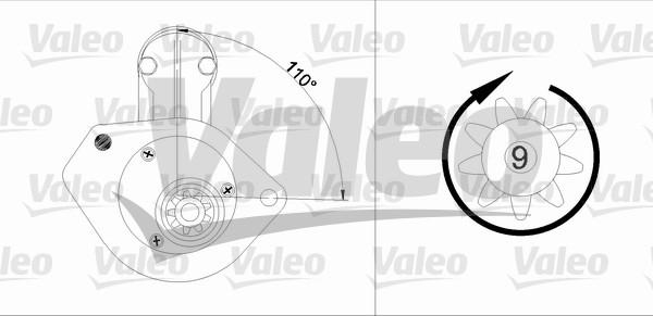 Valeo 455743 - Starteris autospares.lv