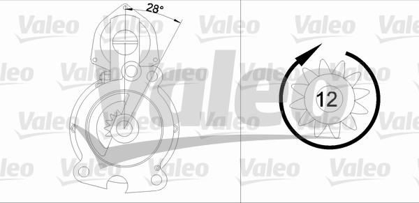 Valeo 455742 - Стартер www.autospares.lv