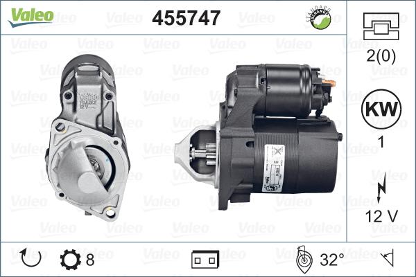 Valeo 455747 - Стартер www.autospares.lv