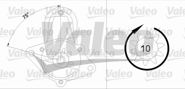 Valeo 455700 - Starteris www.autospares.lv