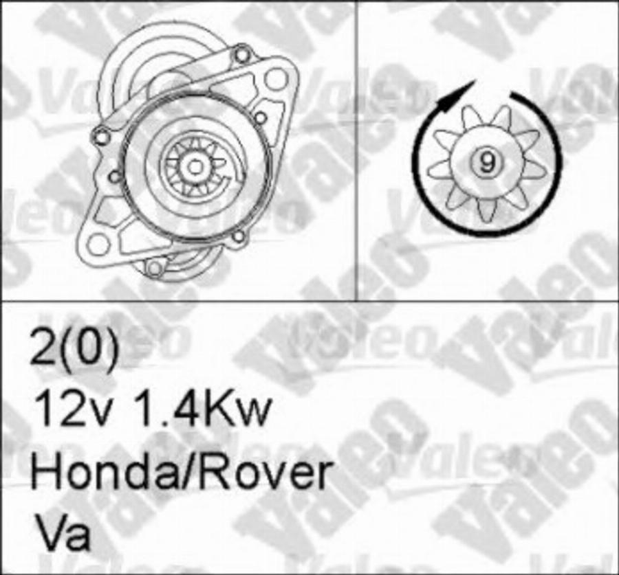 Valeo 455713 - Starteris autospares.lv