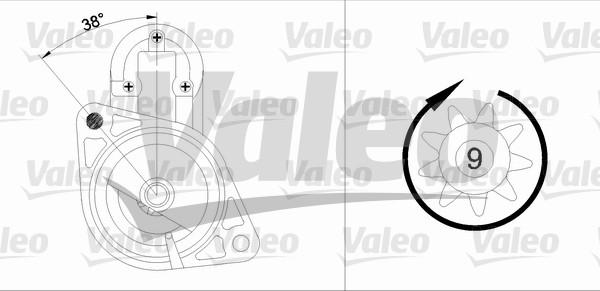 Valeo 455736 - Starteris www.autospares.lv