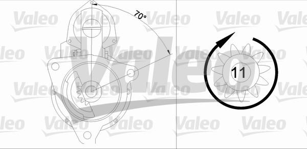 Valeo 455733 - Starteris autospares.lv