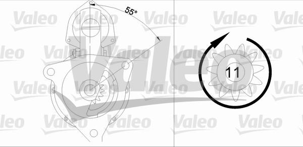 Valeo 455723 - Starteris autospares.lv