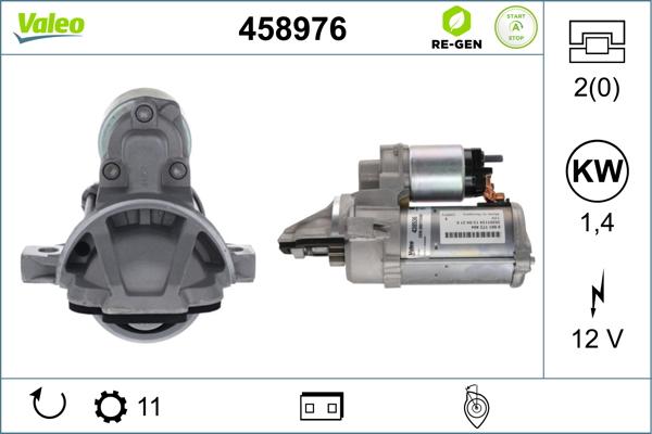 Valeo 458976 - Starteris autospares.lv