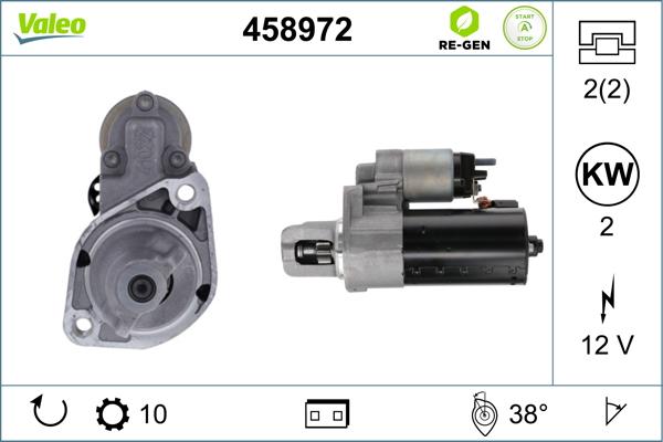 Valeo 458972 - Starteris autospares.lv