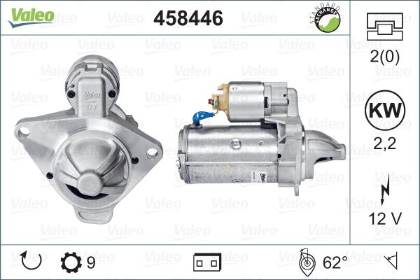 Valeo 458446 - Starteris www.autospares.lv