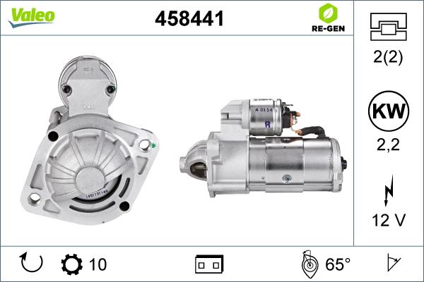 Valeo 458441 - Starteris autospares.lv