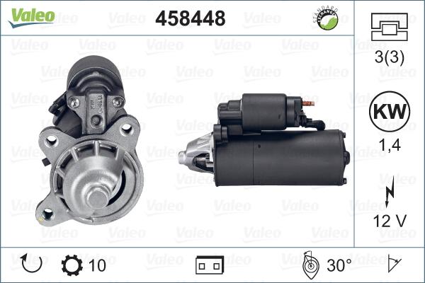 Valeo 458448 - Starter www.autospares.lv