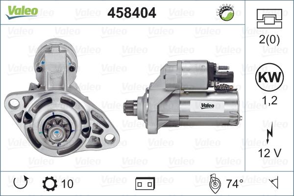 Valeo 458 404 - Starteris www.autospares.lv