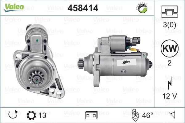 Valeo 458414 - Стартер www.autospares.lv