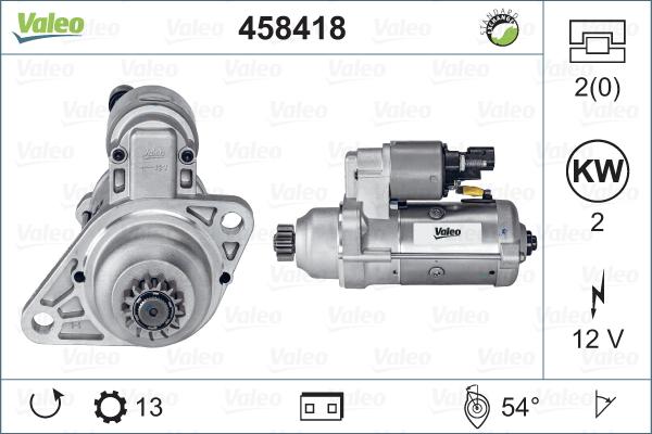 Valeo 458418 - Starteris www.autospares.lv