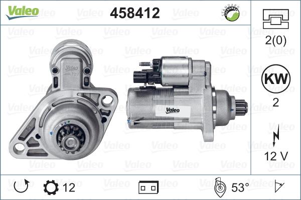 Valeo 458412 - Стартер www.autospares.lv