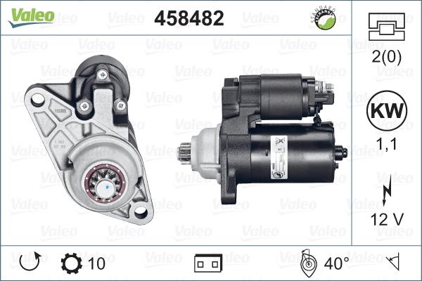 Valeo 458482 - Starteris autospares.lv