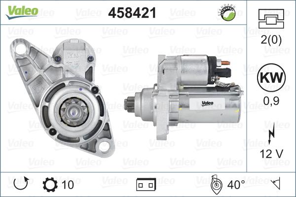 Valeo 458421 - Starter www.autospares.lv