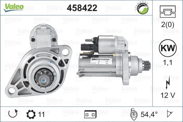 Valeo 458422 - Starteris www.autospares.lv