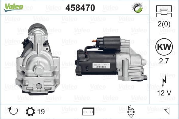 Valeo 458470 - Стартер www.autospares.lv