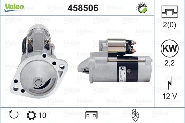 Valeo 458506 - Starteris autospares.lv