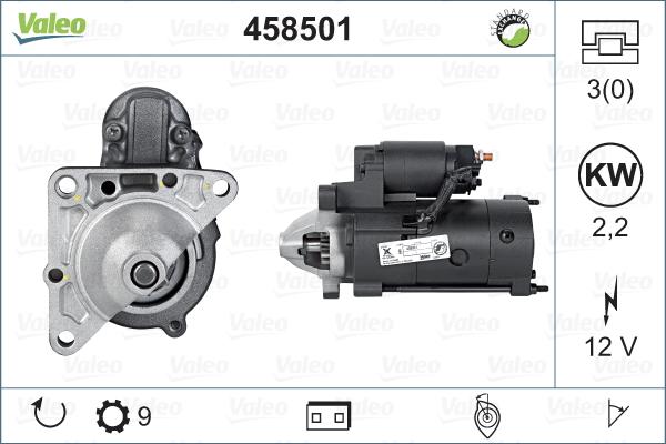 Valeo 458501 - Стартер www.autospares.lv