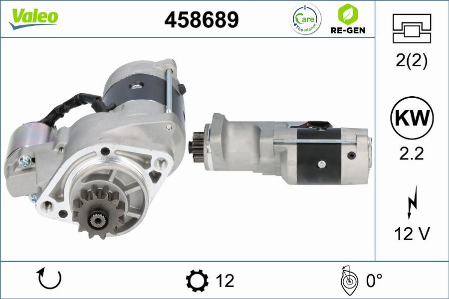 Valeo 458689 - Стартер www.autospares.lv