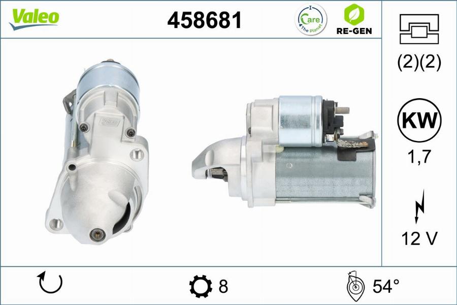 Valeo 458681 - Starteris www.autospares.lv