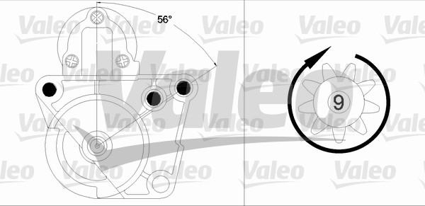 Valeo 458196 - Starteris www.autospares.lv