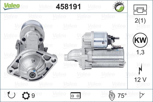 Valeo 458191 - Starteris autospares.lv