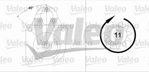 Valeo 458193 - Starteris autospares.lv