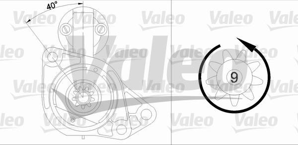 Valeo 458160 - Starteris www.autospares.lv