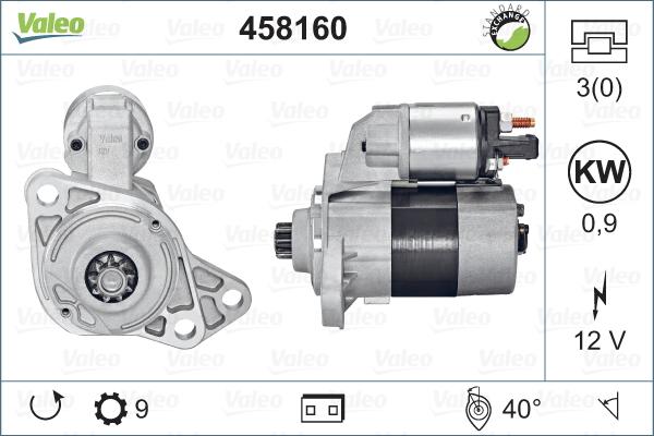 Valeo 458160 - Starteris www.autospares.lv