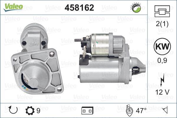 Valeo 458162 - Starteris autospares.lv