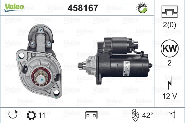 Valeo 458167 - Starteris www.autospares.lv