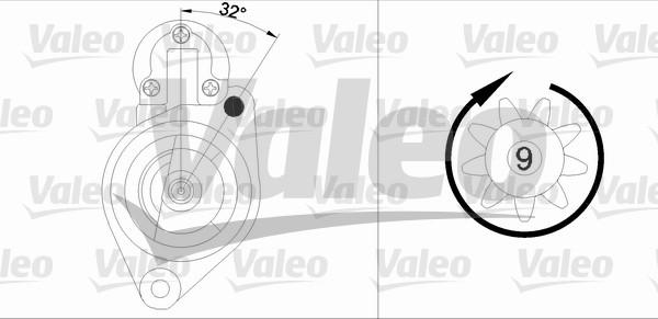 Valeo 458184 - Starteris autospares.lv