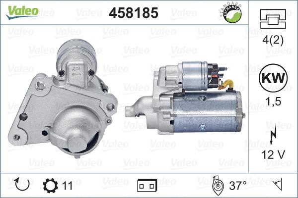 Valeo 458185 - Стартер www.autospares.lv