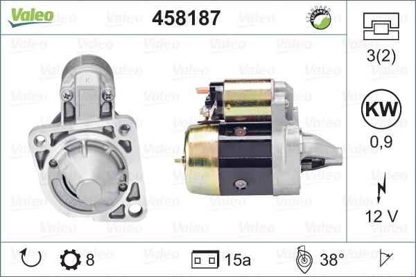 Valeo 458187 - Starteris autospares.lv