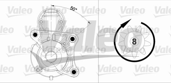 Valeo 458179 - Starteris autospares.lv