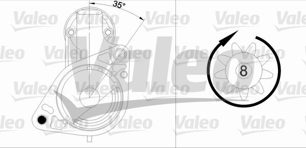 Valeo 458170 - Starteris autospares.lv