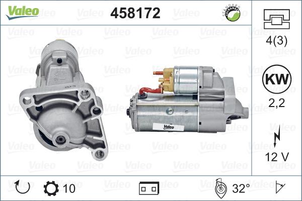 Valeo 458172 - Starteris autospares.lv