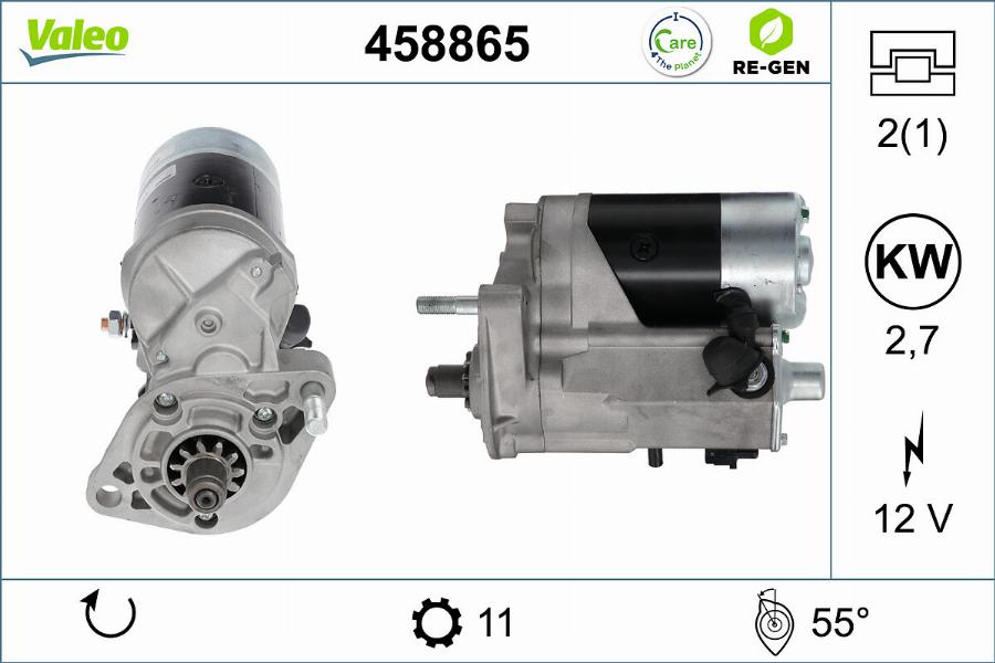 Valeo 458865 - Starteris www.autospares.lv