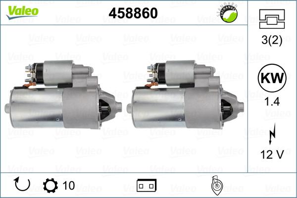 Valeo 458860 - Starteris autospares.lv